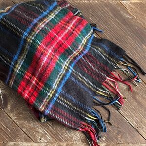Soft Christmas Scarf - Black, Red, Green, Blue